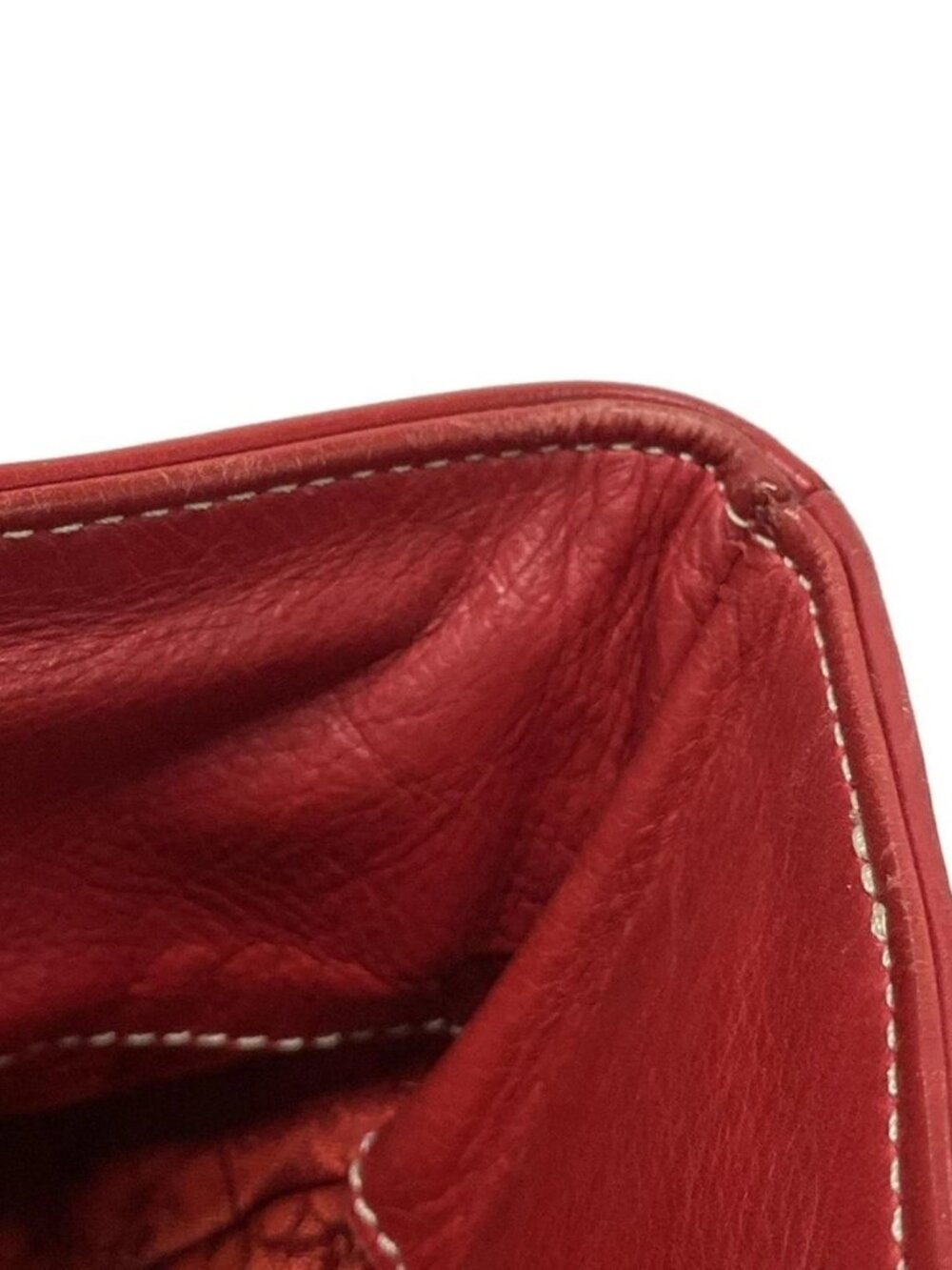DIOR/ChristianDior Saint Germain / Vintage Traveler Red Leather Tote Bag - Picture 12 of 15